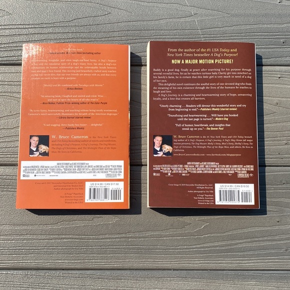 Book Bundle, 2 Paperbacks: A Dog’s Purpose & A Dog’s Journey by W. Bruce Cameron - Picture 3 of 7